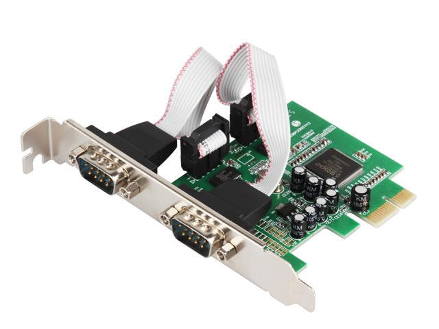 2-port Industrial Rs-232 Serial PCI-E Multi-serial Card，Support Low Profile Bracket